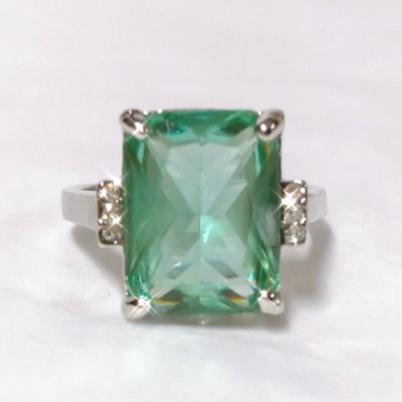 6.35 Aquamarine - 925 Sterling Silver - Picture 4 of 4